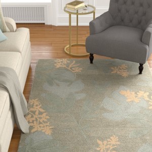 Darby Home Co Peterson Hand-Woven Green Area Rug DRBC7087